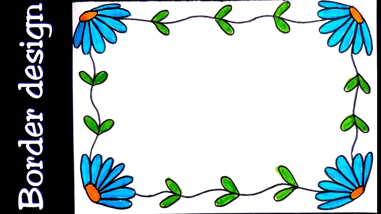 simple flower border