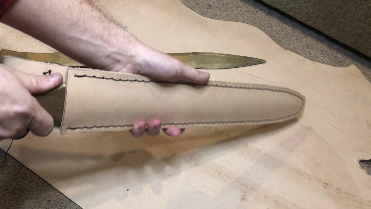 Full Process Of Leather Sheath Making YouTube