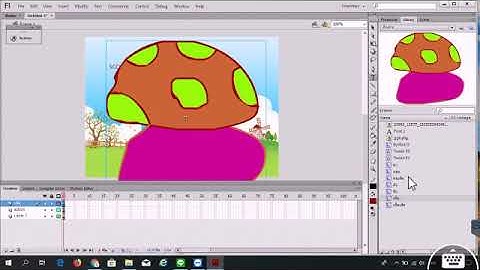 สร้างเกมส์ง่ายๆเบื้องต้น ด้วย Adobe flash Professional  CS6
