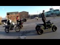 Dirt Bikes + Quads Takeover Downtown Detroit RAW FOOTAGE