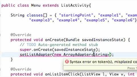 Android Application Development   19   Setting up an ArrayAdapter