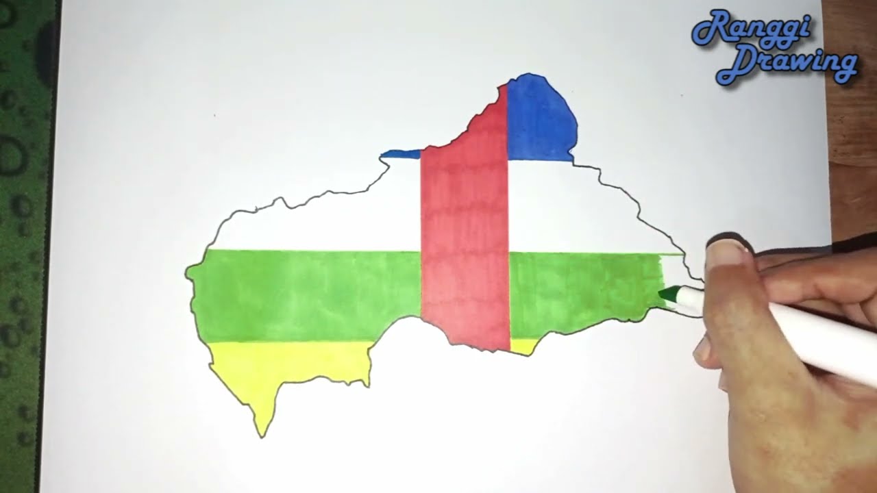 How to Draw Map of Central African Republic