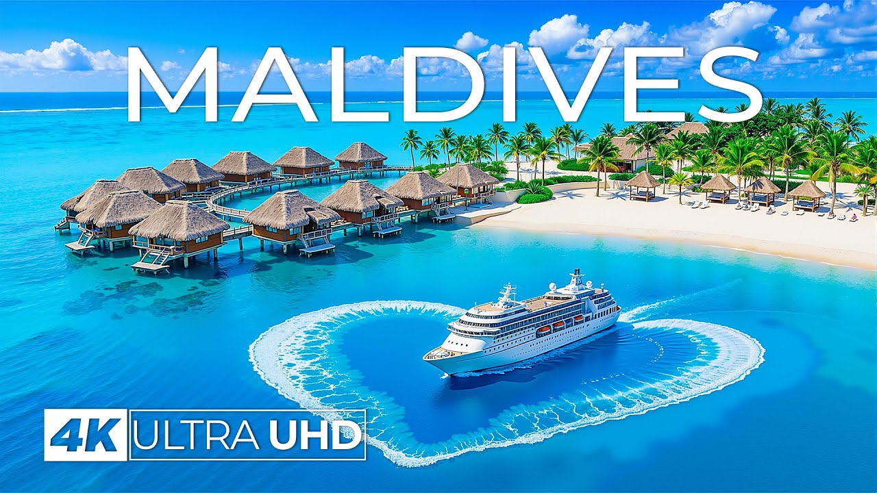 [4K] Maldives 2025 🇲🇻 Luxury Overwater Villas & Stunning Blue Ocean Views