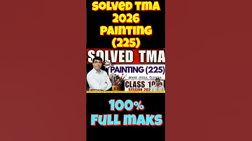 Solved TMA class 10th painting (225) #nios #education #shortvideo #trending #viralshort #ytshorts