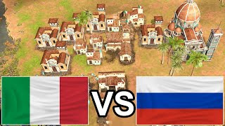 🎙️Can ITALY stand a RUSSIAN Rush! [Age of Empires 3: Definitive Edition]