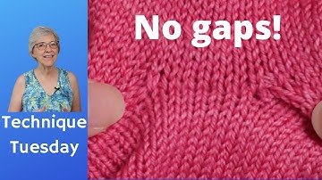 Avoiding Holes in Top-Down Sweater Underarms // Technique Tuesday