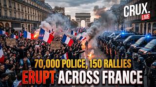 France Locks Down! 70,000 Police Deployed, Metros Shut Ahead Of Fresh Wave of Protests | CRUX LIVE