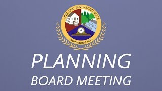 Planning Board Meeting 9-12-19