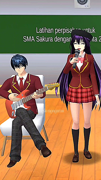 SO SWEET Rina dan Taiga nyanyi bersama #sakuraschoolsimulator #sakura #gamesakura #dramasakura