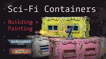 Eenvoudige verzendcontainers voor Warhammer 40k en Skirimish-spellen