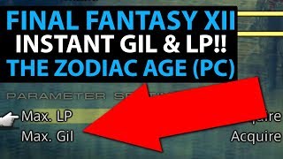 Final Fantasy 12 The Zodiac Age Pc - Instant Unlimited Gil Lp Warning Might Make Game Less Fun