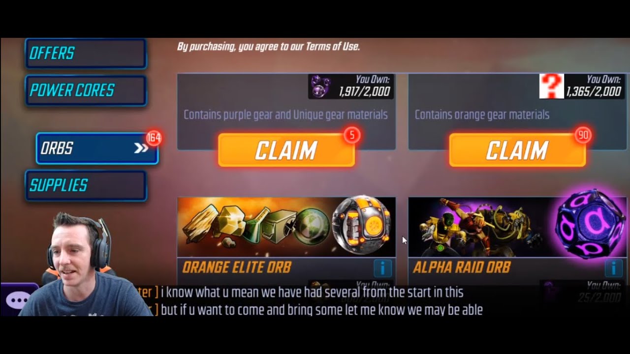 Chaos Theory Part 2 and Orb Openings...Except the 99 Orange Gear??