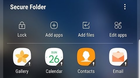Samsung Secure Folder Application - Presentation - Galaxy S7 Edge
