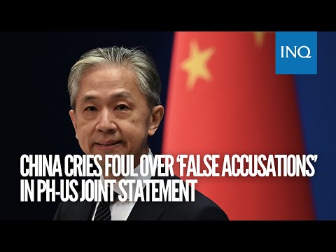 China cries foul over ‘false accusations’ in PH-US joint statement | #INQToday