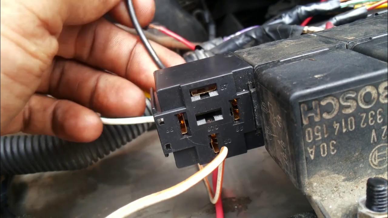 Fog relay. Fog lamp installation.