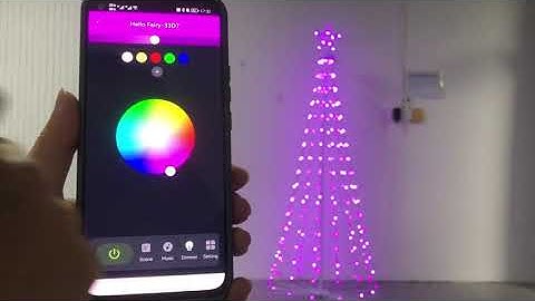 Brightness Adjustment App Control Conical Christmas Tree Programmable Digital RGB LED #HelloFairyAPP