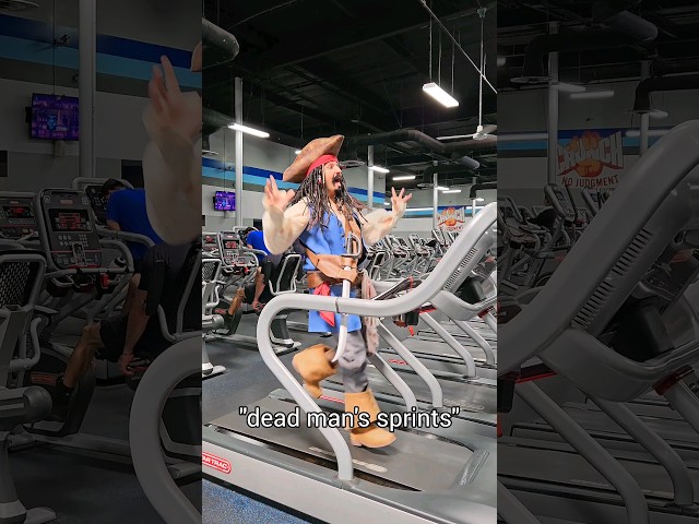 JACK SPARROW at the GYM  #shorts 💪🏻🏴‍☠️ class=