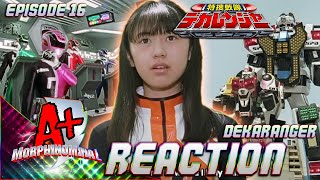Tokusou Sentai Dekaranger Episode 16 REACTION - Dekabase ROBO! | Flora's ALMOST Selfless Act