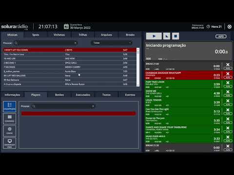 Tutorial sobre player software automação de Rádio 