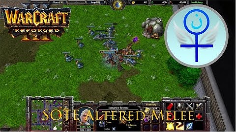 Warcraft 3 Reforged: Altered Melee - Sisters of the Empire vs 2 Orcs.