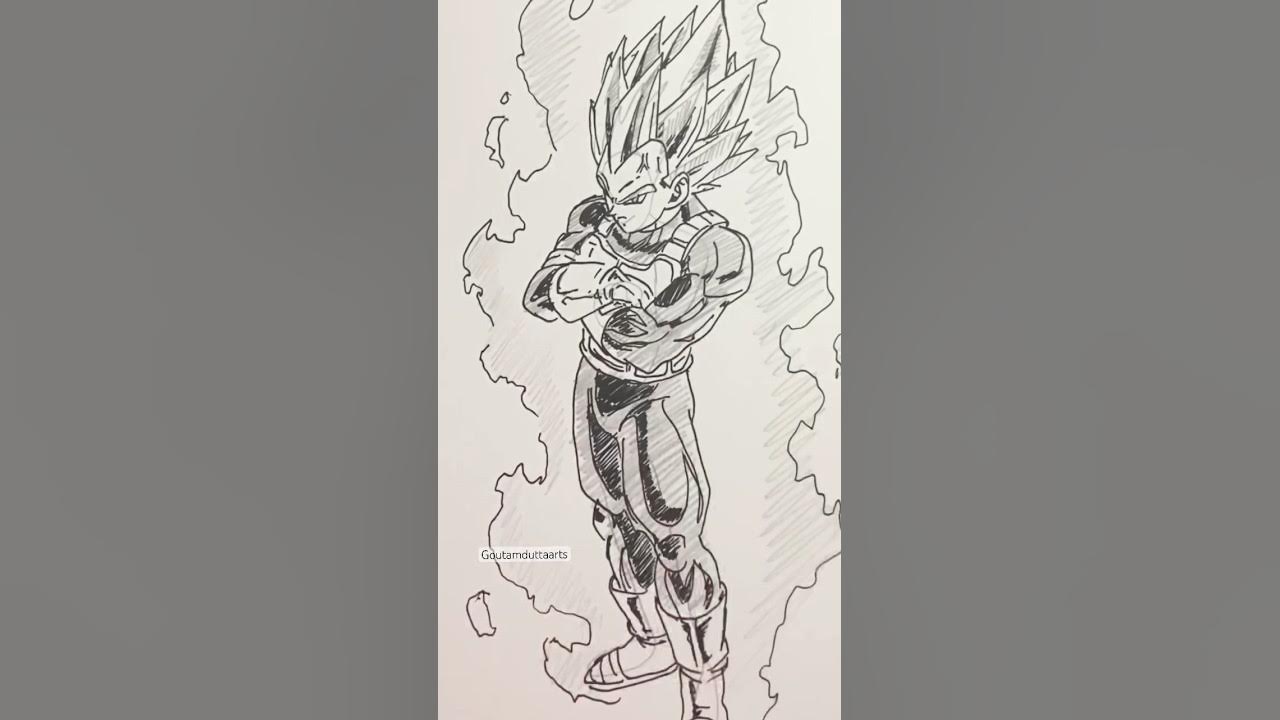 Speed drawing StickMan Son Goku ✨#shorts #anime #drawing #DRAGON