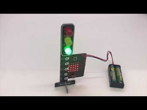 マイクロビットで作る！待ち時間が分かる信号機！Traffic signal with waiting time display for micro;bit