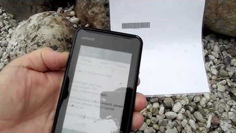 Unitech PA700: Responsiveness touch screen test. Touch vs Water.