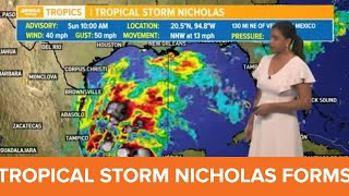 Tropical Storm Nicholas forms; aims at Texas, rain for Louisiana