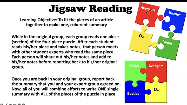 Jigsaw Instructions