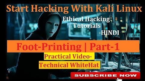 What is Footprinting ?  in hindi Practical part 1  |  Ethical Hacking Class 9