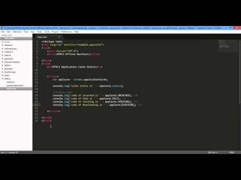03  HTML5 Offline Cache   Cache Status   API 720p