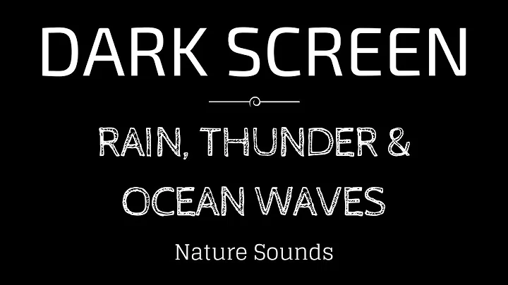 Permanent Link to RAIN Sounds, THUNDER AND OCEAN WAVES for Sleeping BLACK SCREEN | Sleep and Meditation | Dark Screen