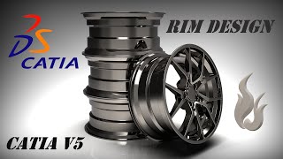 Vehicle Rim Design | How To Make A Car Rim In CATIA V5 | CATIA V5R28