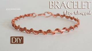 Handmade Twisted Wire Wrapped Bracelet| DIY Bracelet| DIY Jewelry | How to make