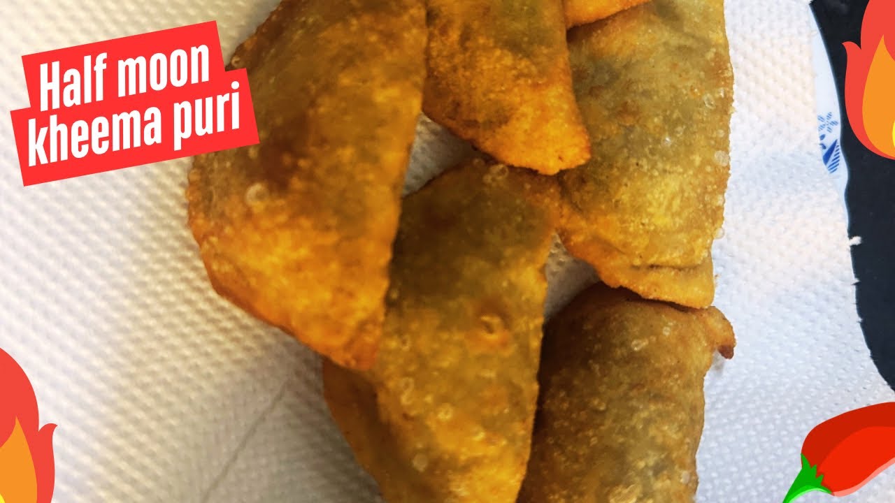 Half moon kheema puri | crispy and juicy Ramadan iftar special 