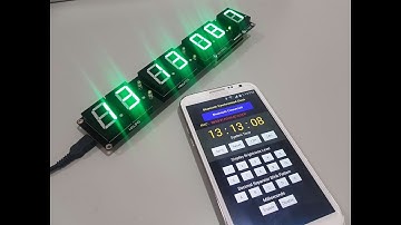Android Bluetooth Synchronized LED Precision Digital Clock