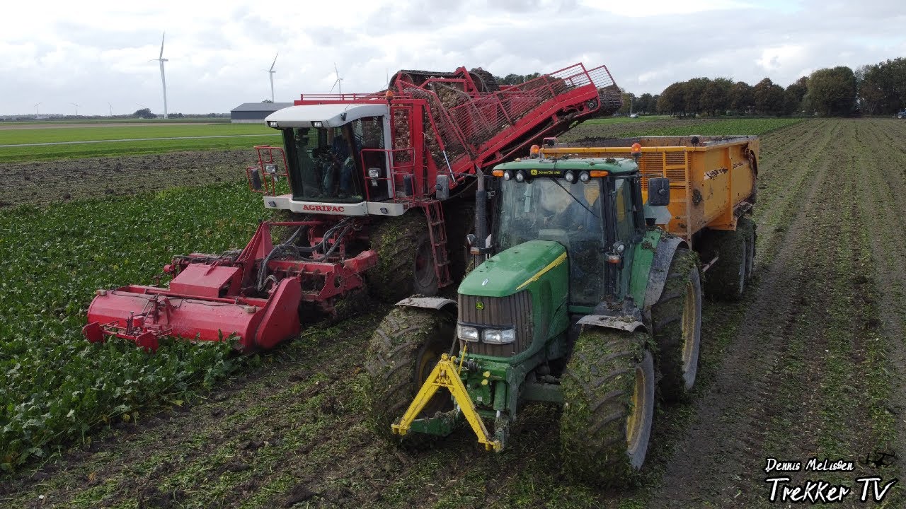 Beet harvest 2020 | Agrifac | John Deere 6820 straight pipe |  Breure De Waard | Zeewolde