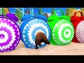 Long Slide Game With Cow Elephant Gorilla Hippopotamus Tiger 3d Animal Game Funny ggb 20