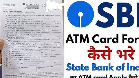 SBI ATM Card / Debit Card From Apply Kaise Bhare 2024 | How to Fill up SBI ATM Card Form in 2024
