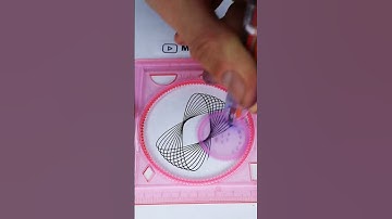 How many rotations did the pen make in total? 🤔 #2024 #shorts #spirograph #ruler #viral