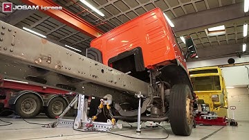Frame straightening with JOSAM i press   Compilation