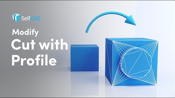 Cut with profile  | SelfCAD Modify Tools