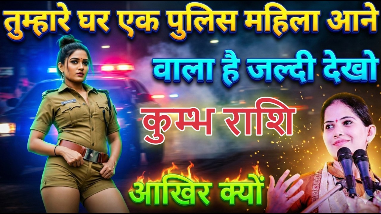 कुम्भ  राशि तुम्हारे घर एक पुलिस महिला आने वाली है जल्दी देखलो kumbhrashi