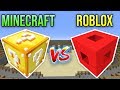 ROBLOX VS MINECRAFT ŞANS BLOKLARI CHALLENGE - Minecraft