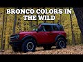 Ford Bronco spotted in various color combinations in the wild!