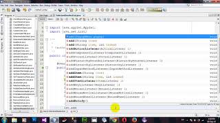 Select and Deselect Item From AWT List in Java Applet and AWT in Netbeans