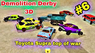 Demolition Derby 3D gameplay Toyota Supra top of war 😱🤩