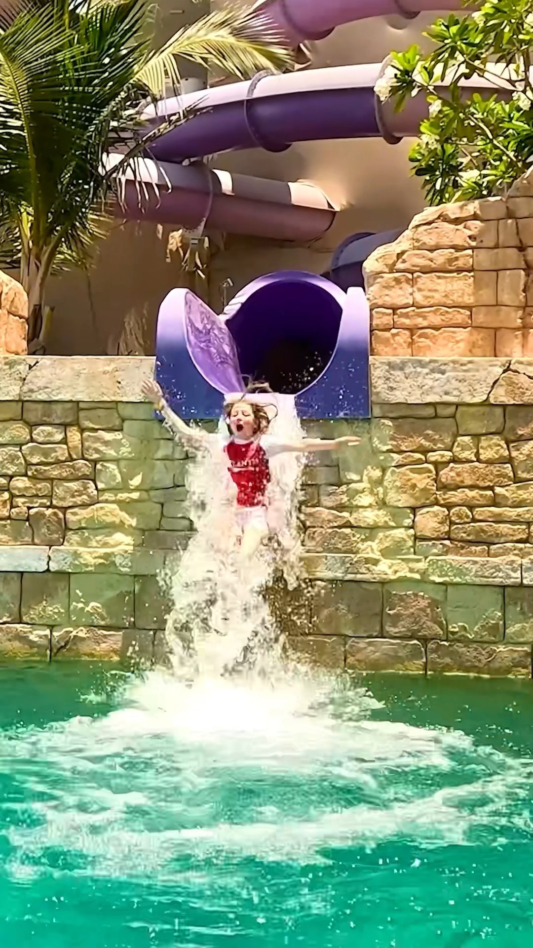Nastya in the Atlantis Aquaventure Waterpark