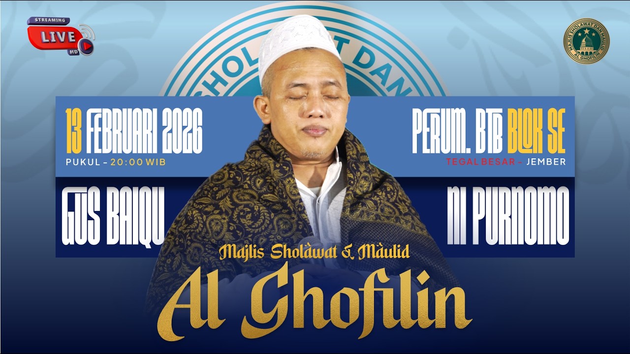🔴LIVE || MAJLIS SHOLAWAT & MAULID AL-GHOFILIN || PERUM. BTB BLOK SE BERSHOLAWAT || 13 FEBRUARI 2026