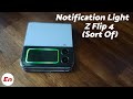 Samsung Galaxy Z Flip 4 Notification Light | Cover Screen Edge Lighting (Sort Of)